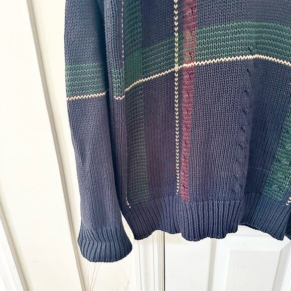 Gant Vintage Hand Intarsia Swinging Golfer Crew Neck Jumper Sweater Large Tall - Picture 5 of 13